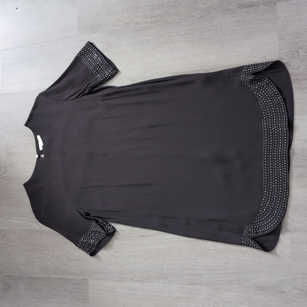 NWT H&M Dark Grey Sleeved Dress with Stud Detailing/ Size 4